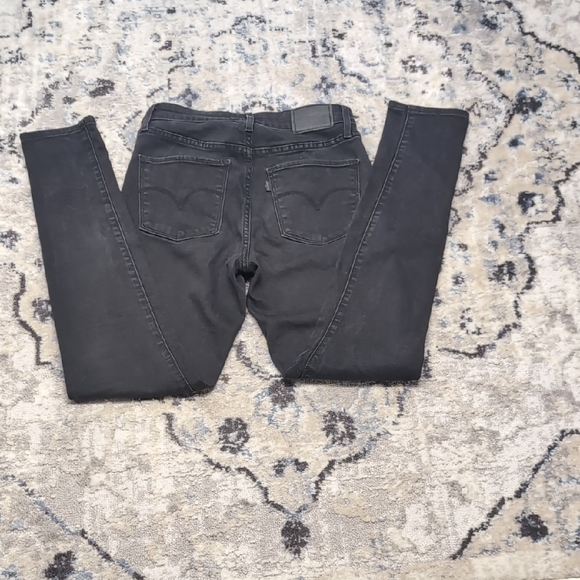 Levi’s 721 High Rise Skinny Jeans Women’s 27 Black Denim Stretch Classic Levi's - Picture 9 of 10